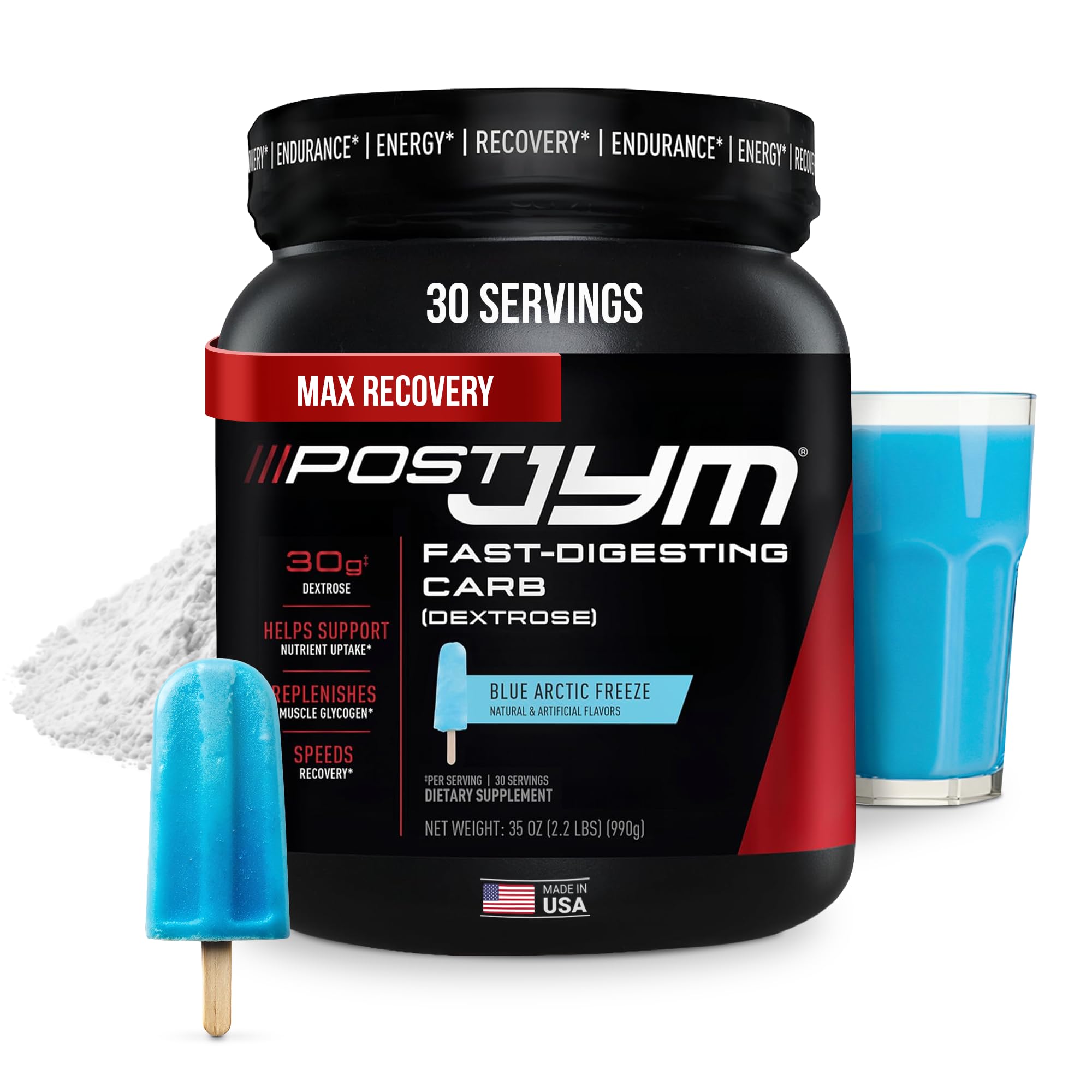 Post JYM carb powder fast digesting post workout carbohydrate recovery supplement glycogen replenishment energy training