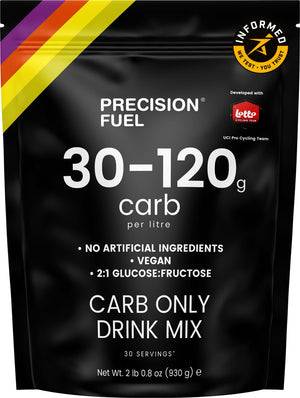 Precision Fuel PF carb only drink mix high carbohydrate energy powder 120g carbs per litre vegan citrus flavor