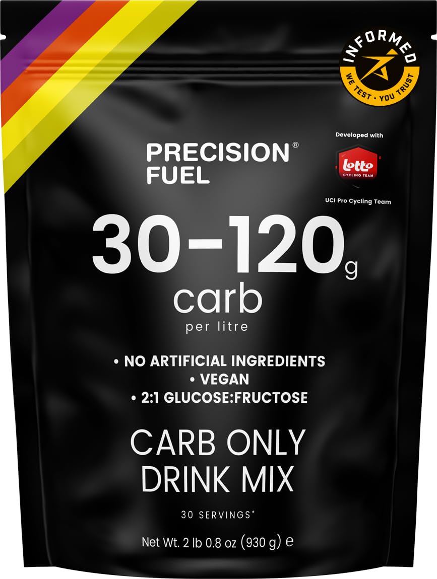 Precision Fuel PF carb only drink mix high carbohydrate energy powder 120g carbs per litre vegan citrus flavor