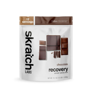 Skratch Labs chocolate post workout recovery drink whey casein protein probiotics 12 servings