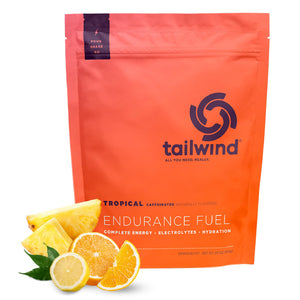 Tailwind Nutrition Endurance Fuel caffeinated carb electrolyte drink mix tropical buzz vegan gluten free endurance sports supplement 30 servings