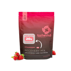 Tailwind Nutrition Recovery Mix strawberry protein carbs electrolytes post workout drink vegan 20 servings