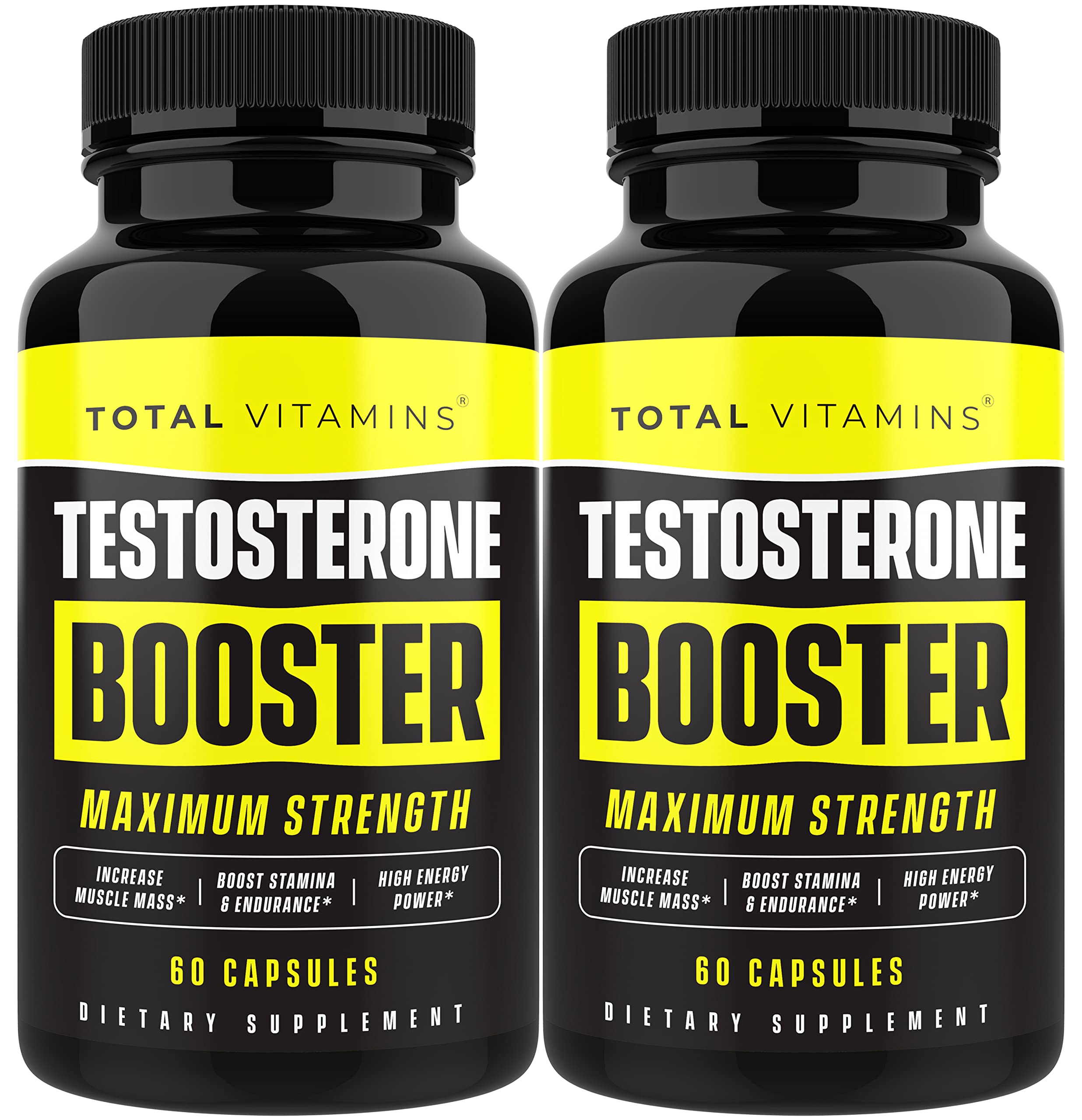 men testosterone booster capsules energy stamina muscle growth strength performance male enhancement supplement bottle