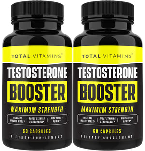 men testosterone booster capsules energy stamina muscle growth strength performance male enhancement supplement bottle