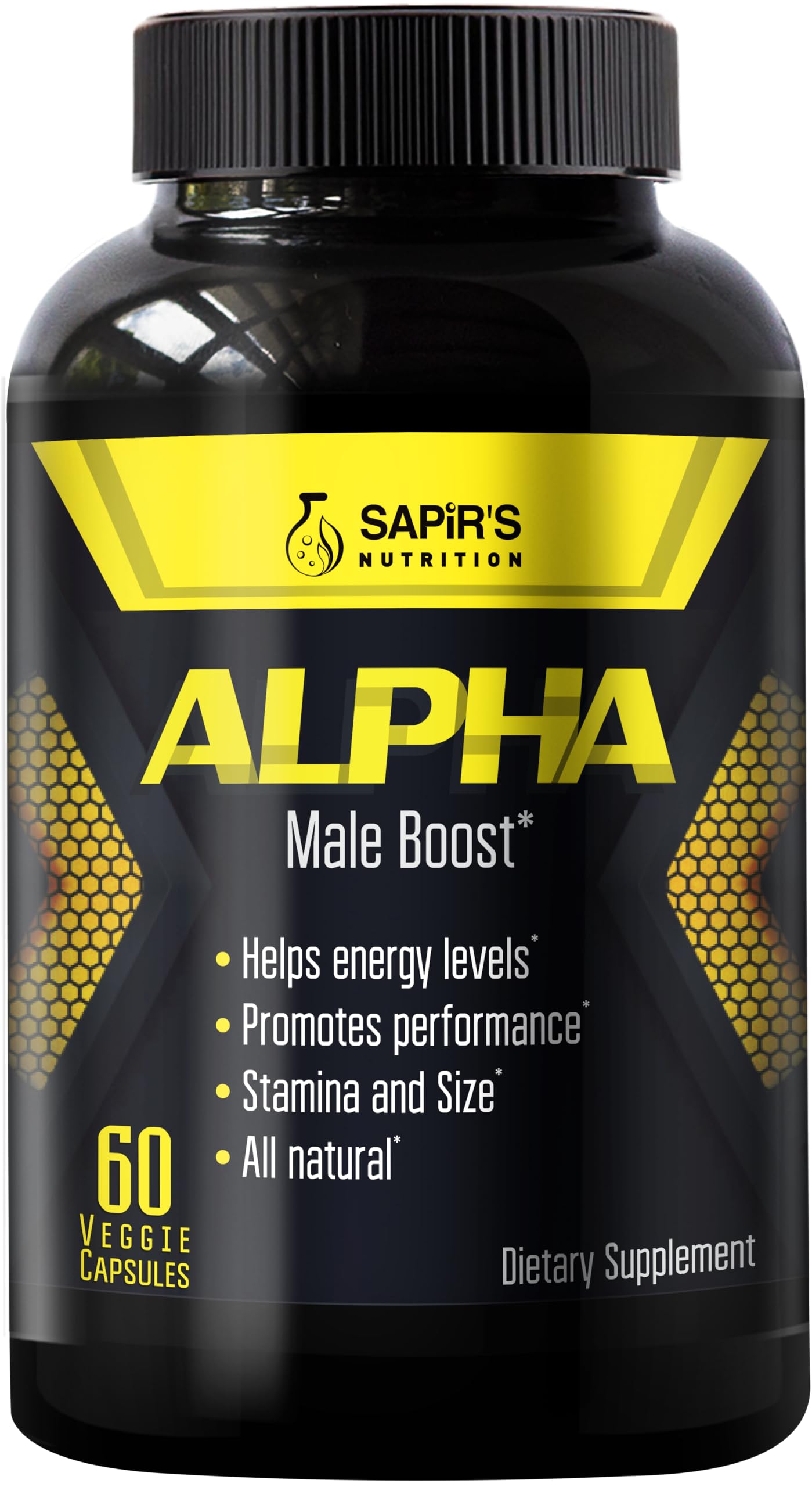 men testosterone booster capsules energy strength stamina endurance performance male enhancement supplement bottle