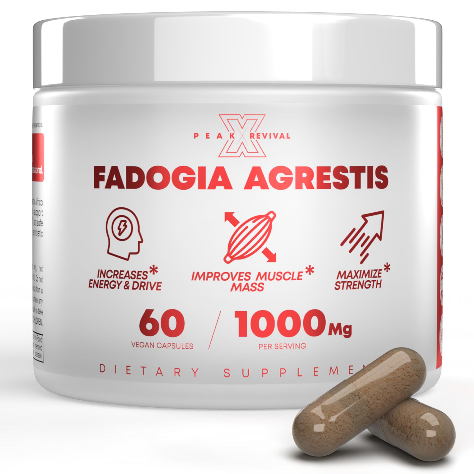 men testosterone booster capsules Fadogia Agrestis 1000mg energy muscle growth natural testosterone support strength performance 60 capsules bottle