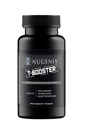 Nugenix T Booster tablets men free testosterone energy strength performance support 42 count bottle