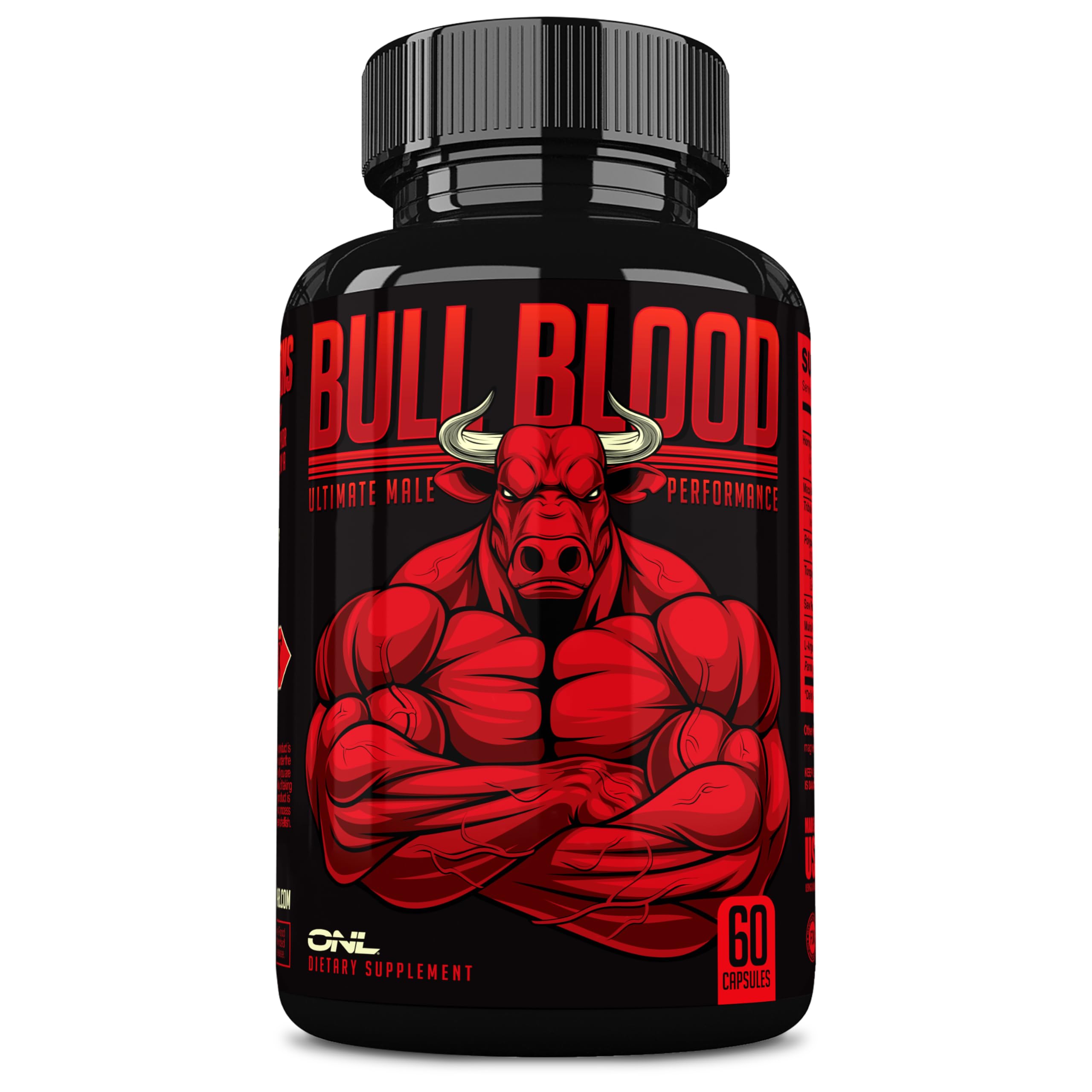 men testosterone booster capsules Tongkat Ali Maca Tribulus Horny Goat Weed strength stamina endurance performance support 60 capsules bottle