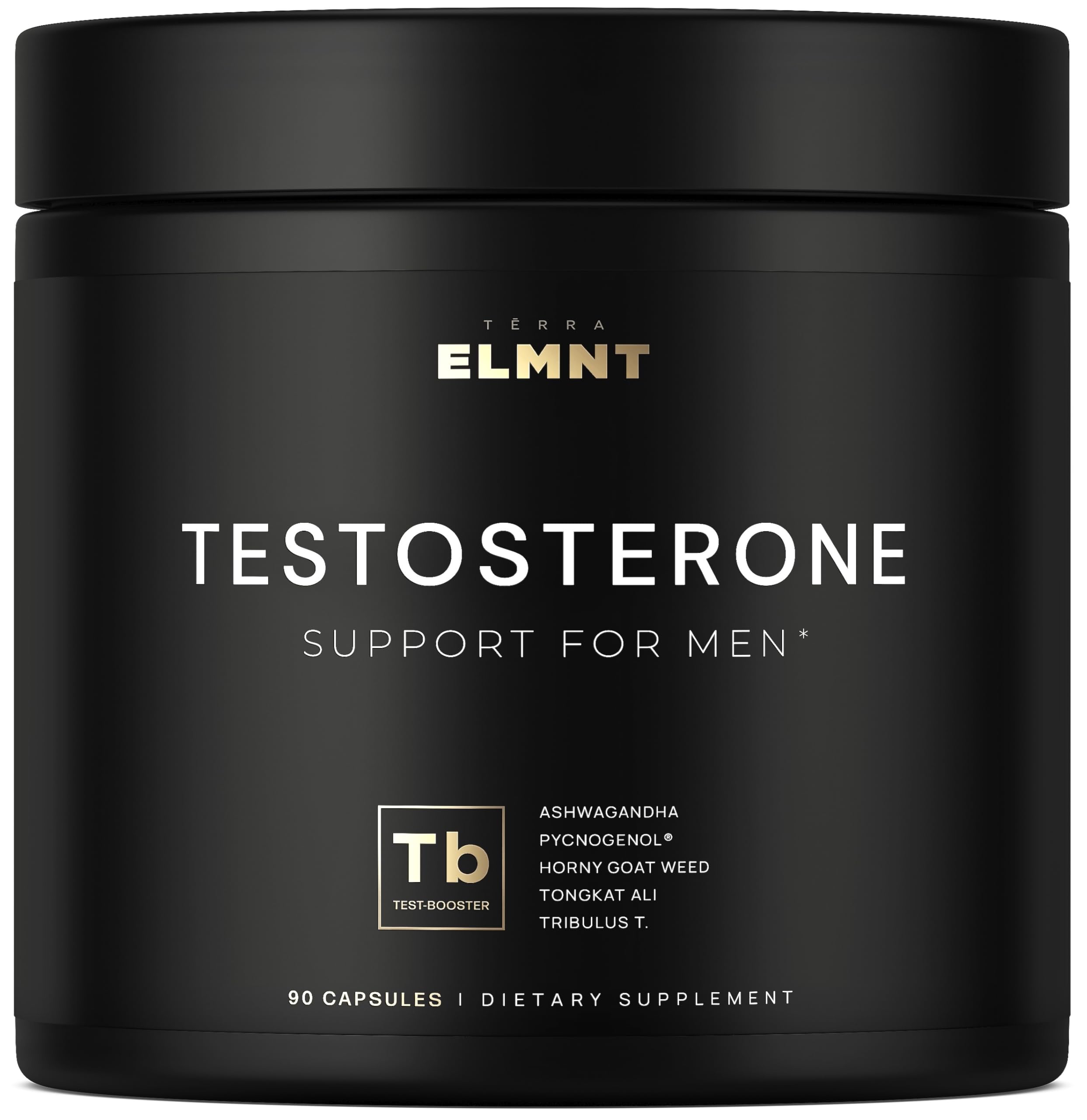 Total T testosterone booster for men 2,015mg 8X strength supplement with Ashwagandha Tongkat Ali Tribulus Pycnogenol muscle and libido support pills