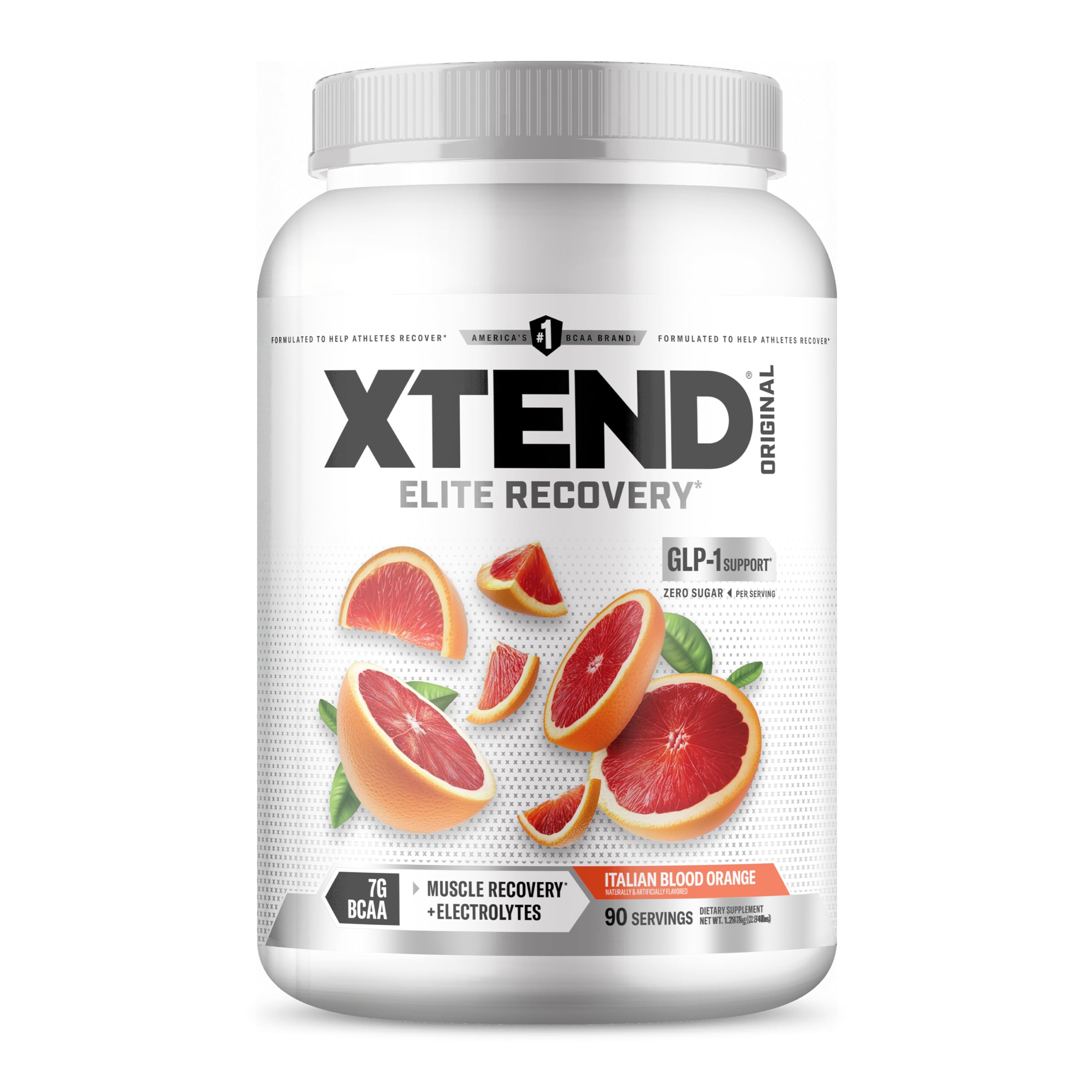 Xtend Original BCAA powder 7g BCAAs 2.5g glutamine sugar free muscle recovery drink 90 servings