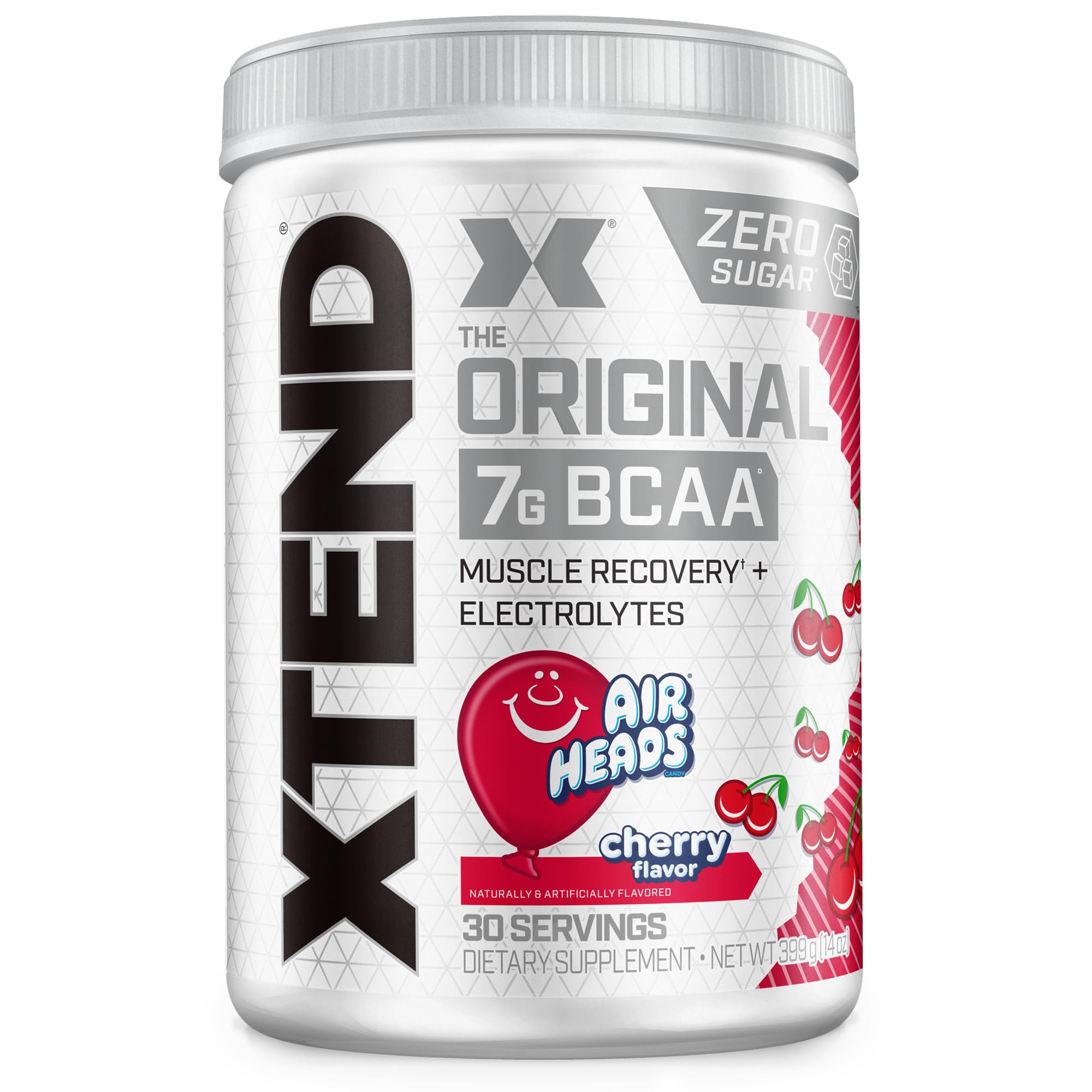 Xtend Original BCAA powder cherry airheads glutamine electrolytes recovery drink 30 servings