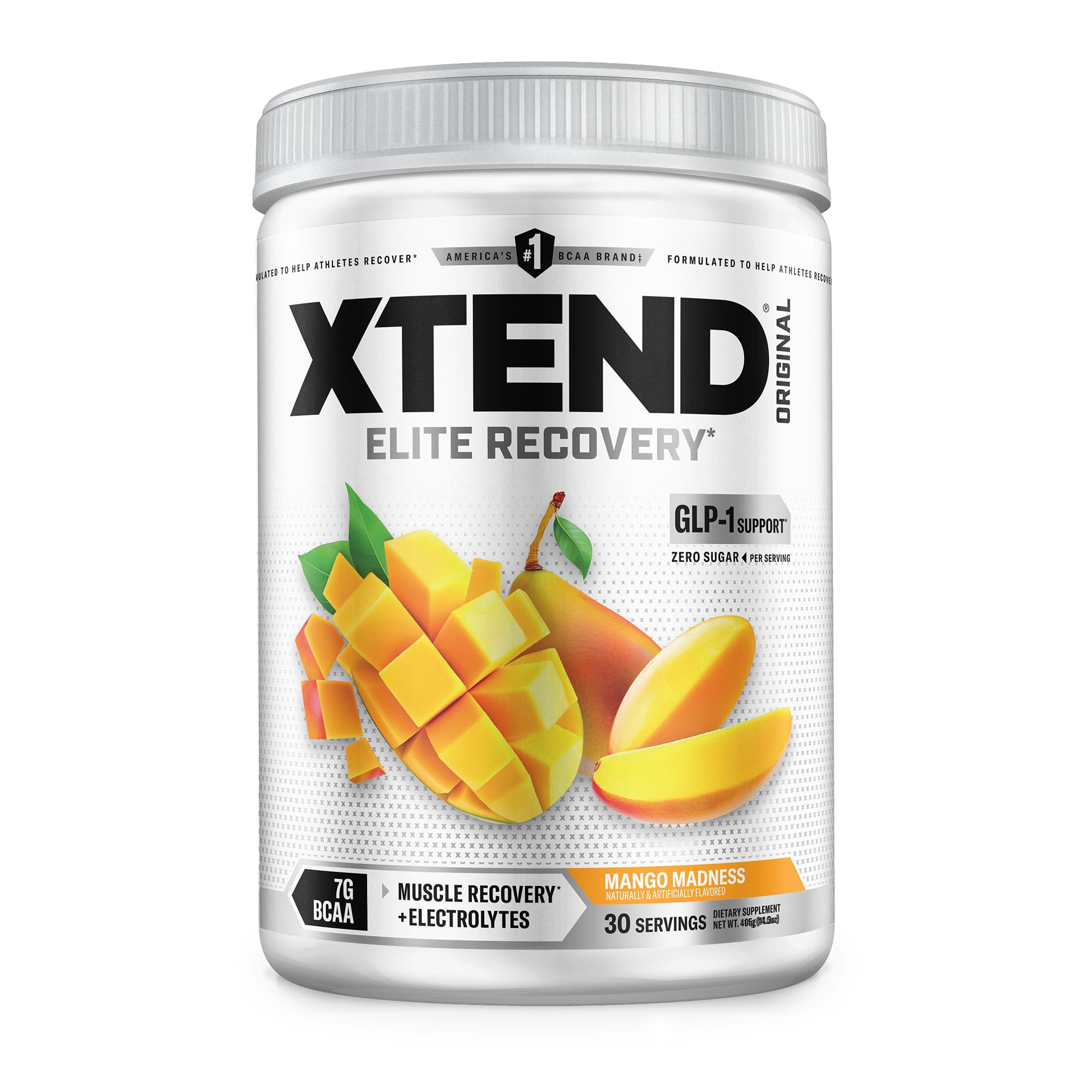Xtend Original BCAA powder mango madness glutamine electrolytes recovery drink 30 servings
