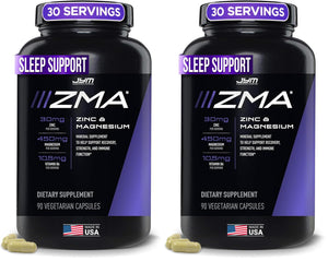 ZMA JYM zinc magnesium vitamin B6 supplement sleep recovery testosterone support vegetarian capsules pack of 2